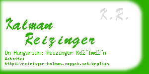 kalman reizinger business card